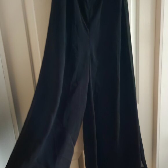 Frascara: pantsuit, wideleg, black - Picture 3 of 4